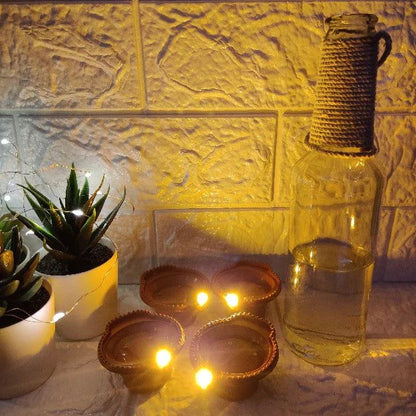 LED Light Water Sensor Diyas Plastic with, Ambient Lights, (Pack of 6/12/18/24)