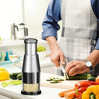 Stainless Steel Hand Food Chopper Garlic Press