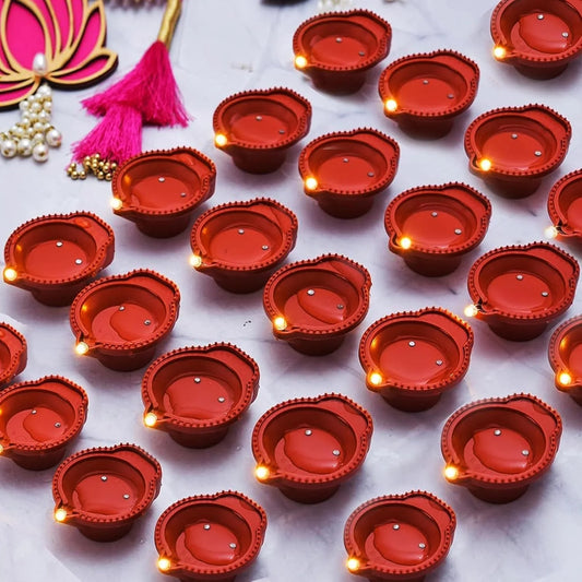 LED Light Water Sensor Diyas Plastic with, Ambient Lights, (Pack of 6/12/18/24)