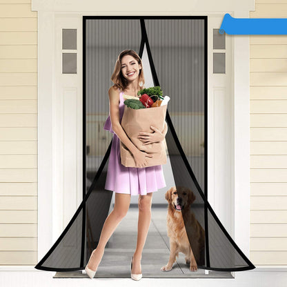 Mesh Screen Net Home Magnetic Foldable Anti Mosquito Door Curtains
